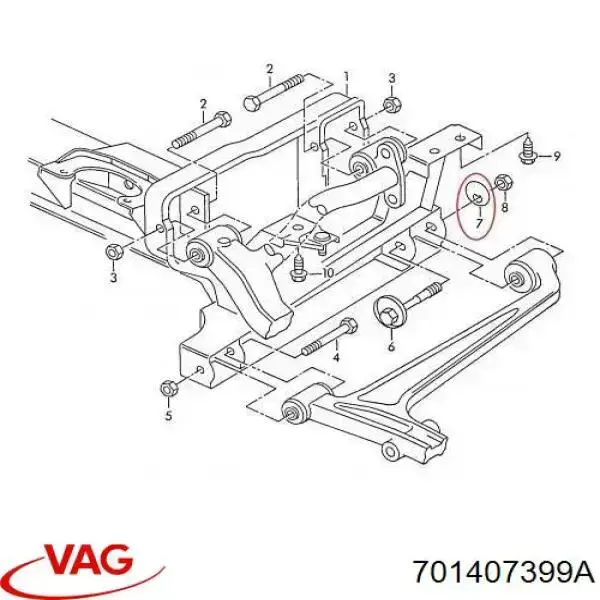  VAG 701407399A preço, a partir de  USD