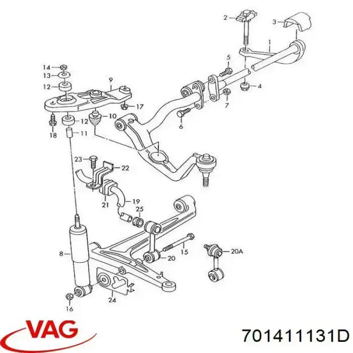  VAG 701411131D preço, a partir de  USD