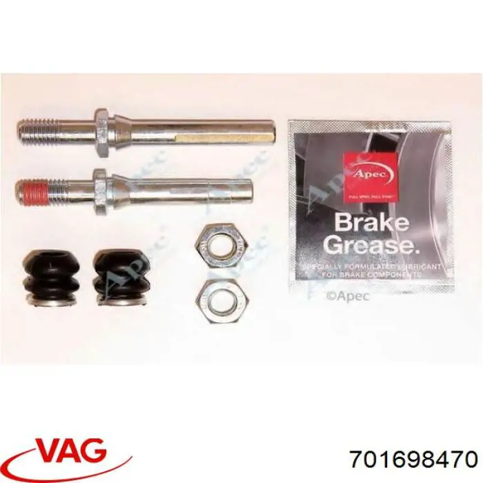Compre 701698470 VAG Kit de reparação de suporte do freio dianteiro