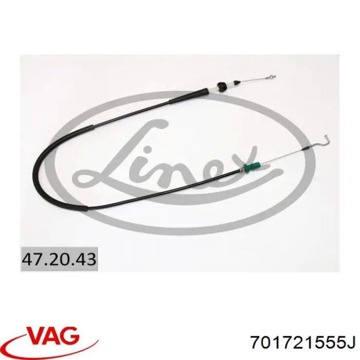 Compre 701721555J VAG Cabo/pedal de gás (de acelerador)
