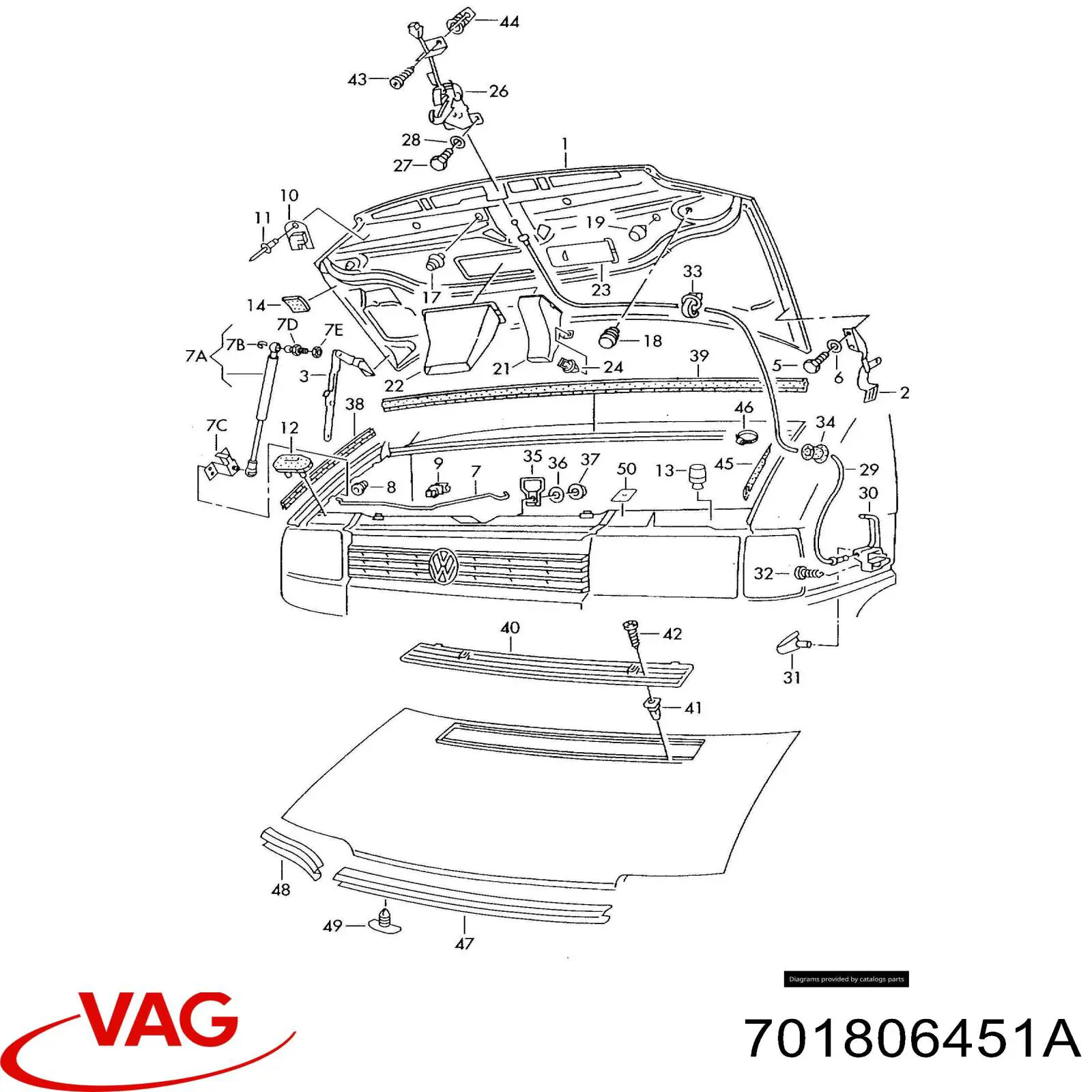  VAG 701806451A preço, a partir de  