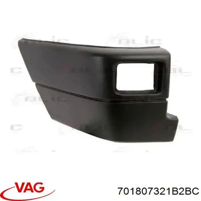 Pára-choque traseiro, parte esquerda VAG 701807321B2BC preço, a partir de 47,70 USD