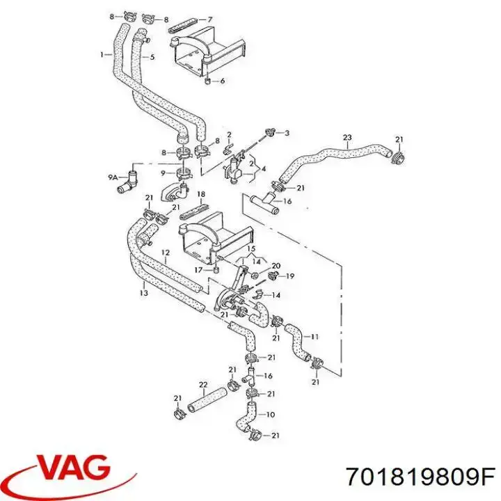 Válvula de forno (de aquecedor) VAG 701819809F preço, a partir de 235,36 USD