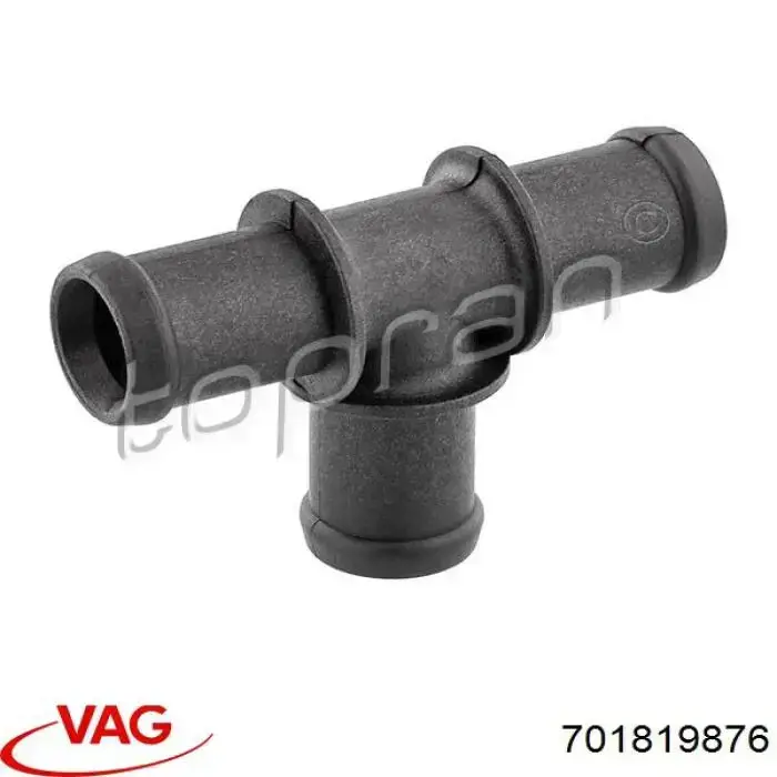 N90760601 Porsche Flange do sistema de esfriamento (união em T)