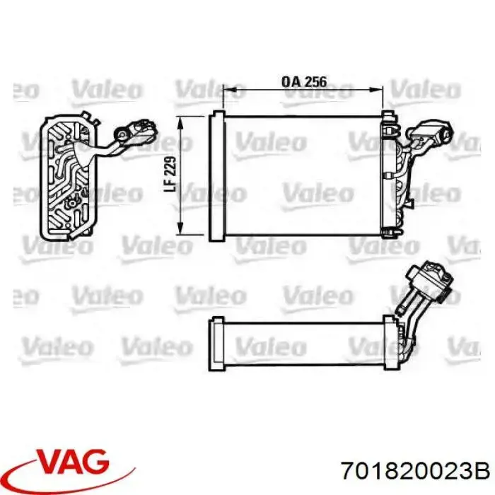 Compre 701820023B VAG Vaporizador de aparelho de ar condicionado