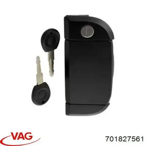 Compre 701827561 VAG Maçaneta direita externa da porta traseira (batente)
