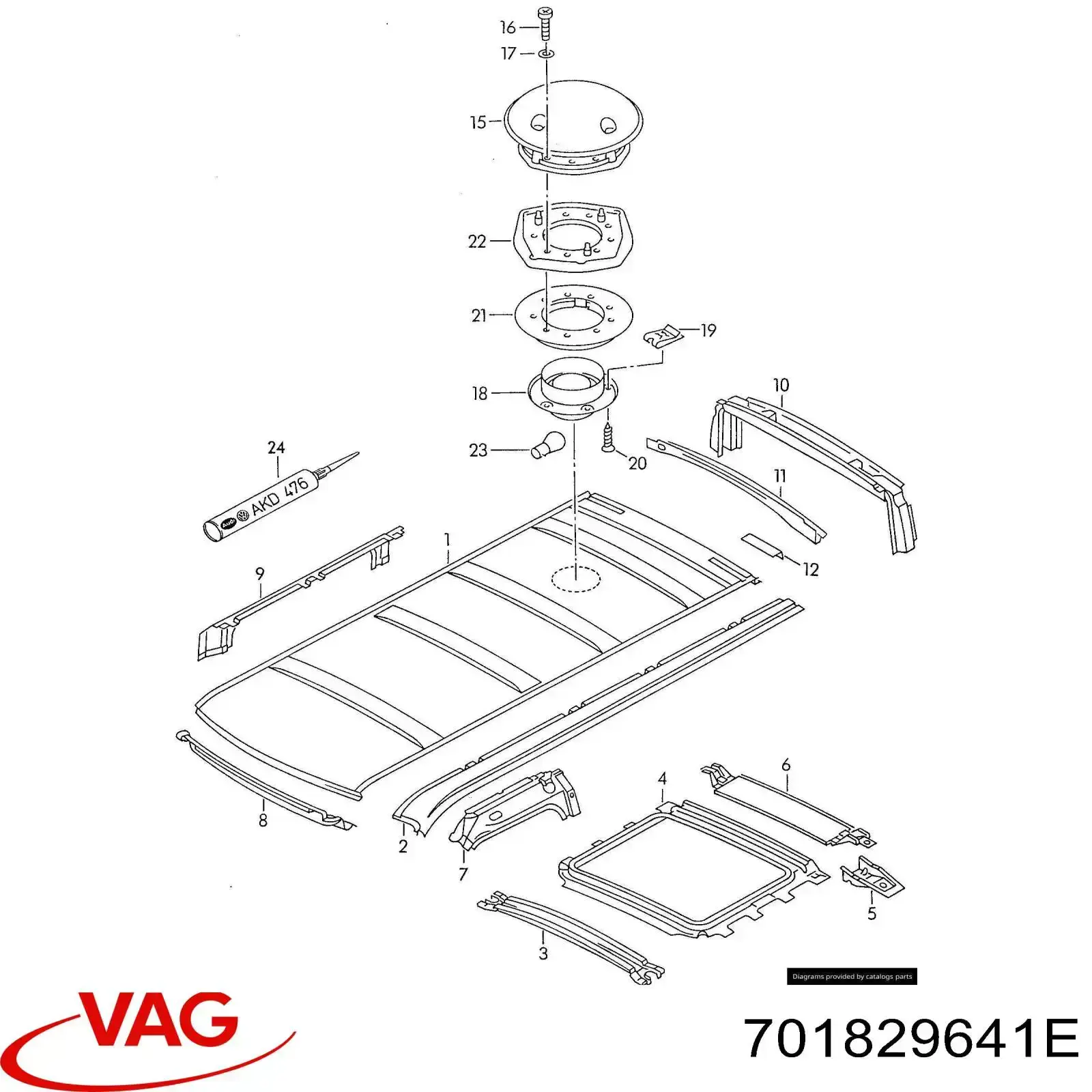  VAG 701829641E preço, a partir de 116,15 USD