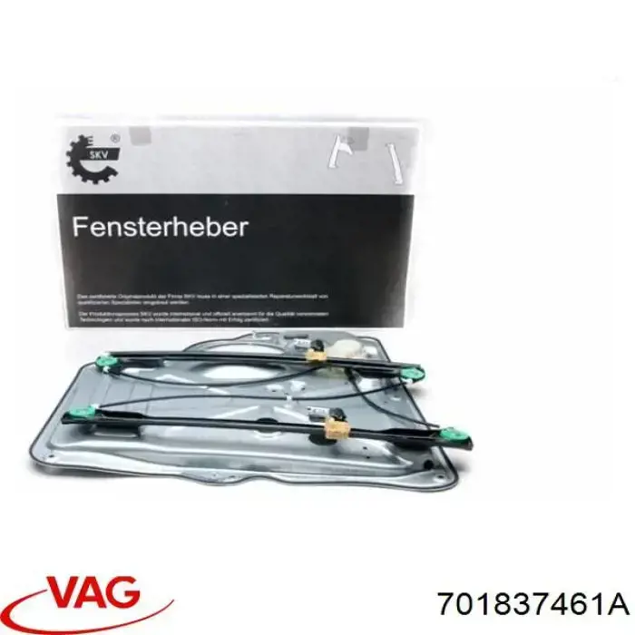 Mecanismo de acionamento de vidro da porta dianteira esquerda VAG 701837461A preço, a partir de 56,95 USD