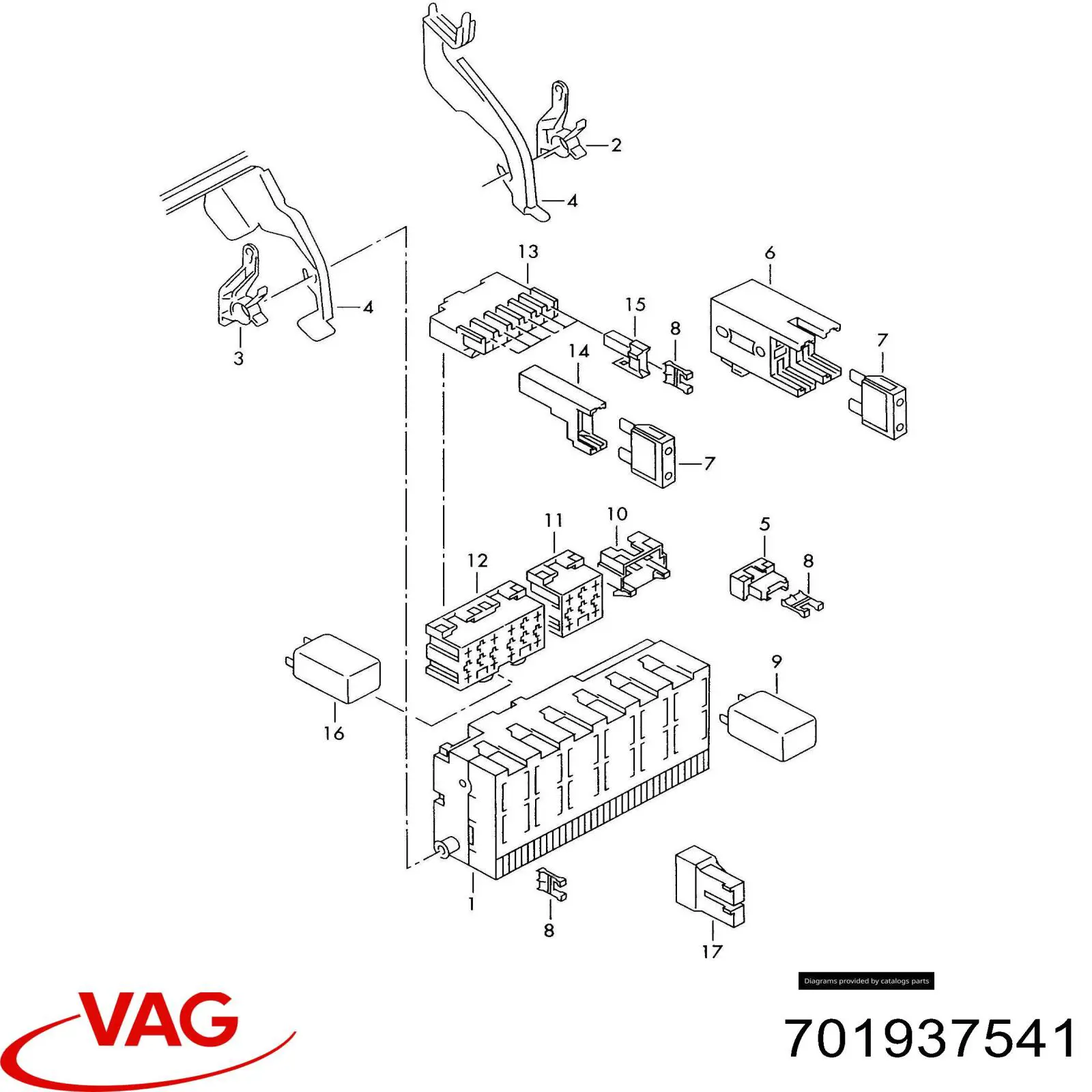  VAG 701937541 preço, a partir de  