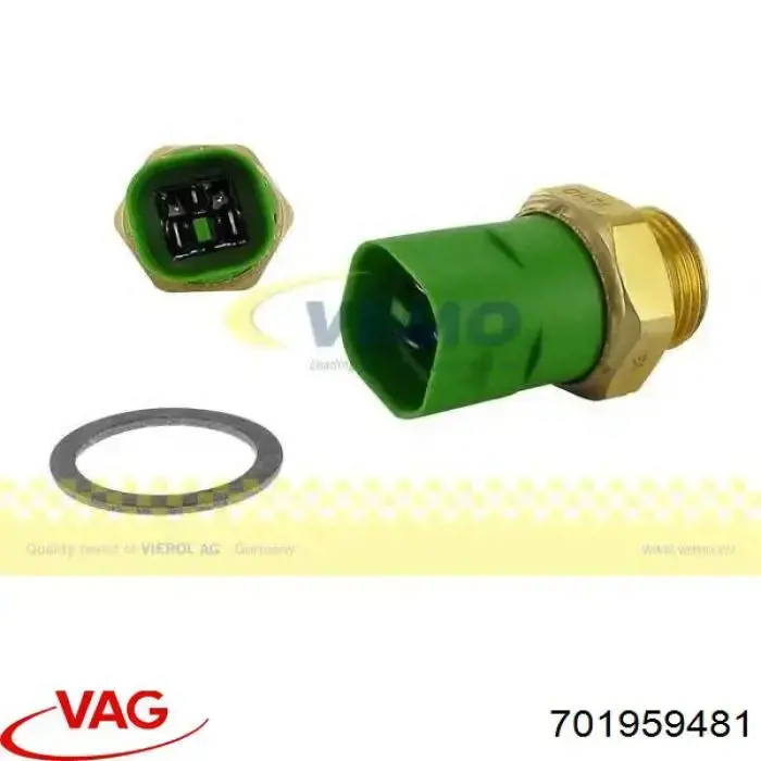Compre 701959481 VAG Sensor de temperatura do fluido de esfriamento (de ativação de ventilador do radiador)