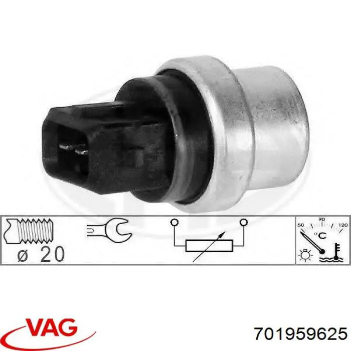 Sensor de temperatura do meio ambiente VAG 701959625 preço, a partir de 87,12 USD