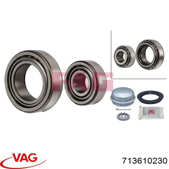 713610230 VAG Rolamento de cubo traseiro