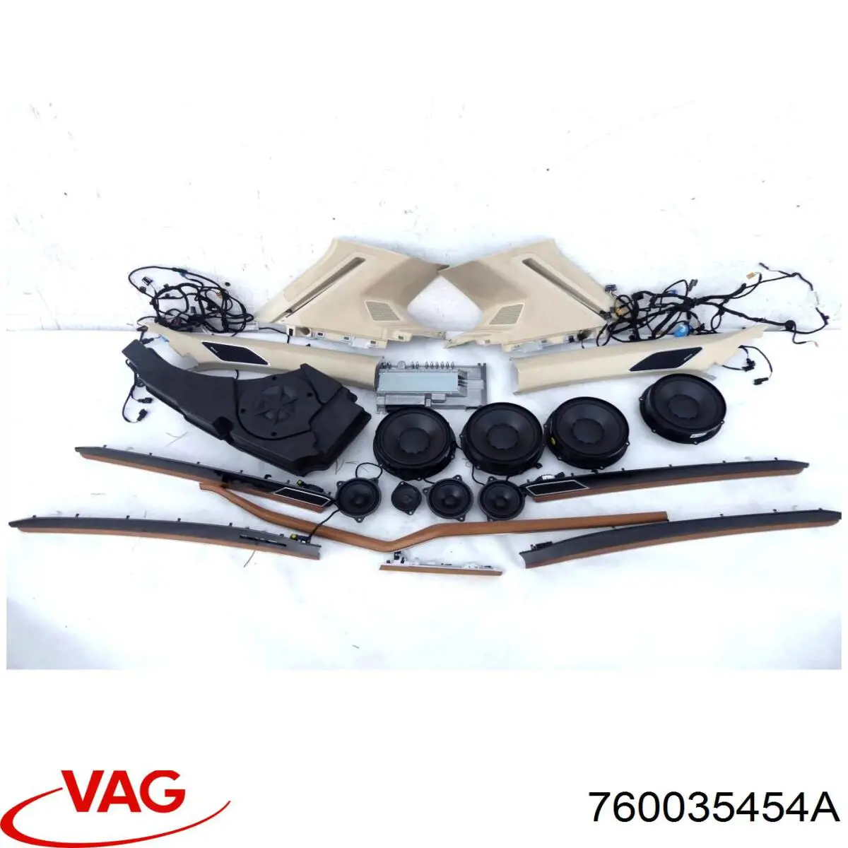 760035454A VAG Alto-falante da porta dianteira