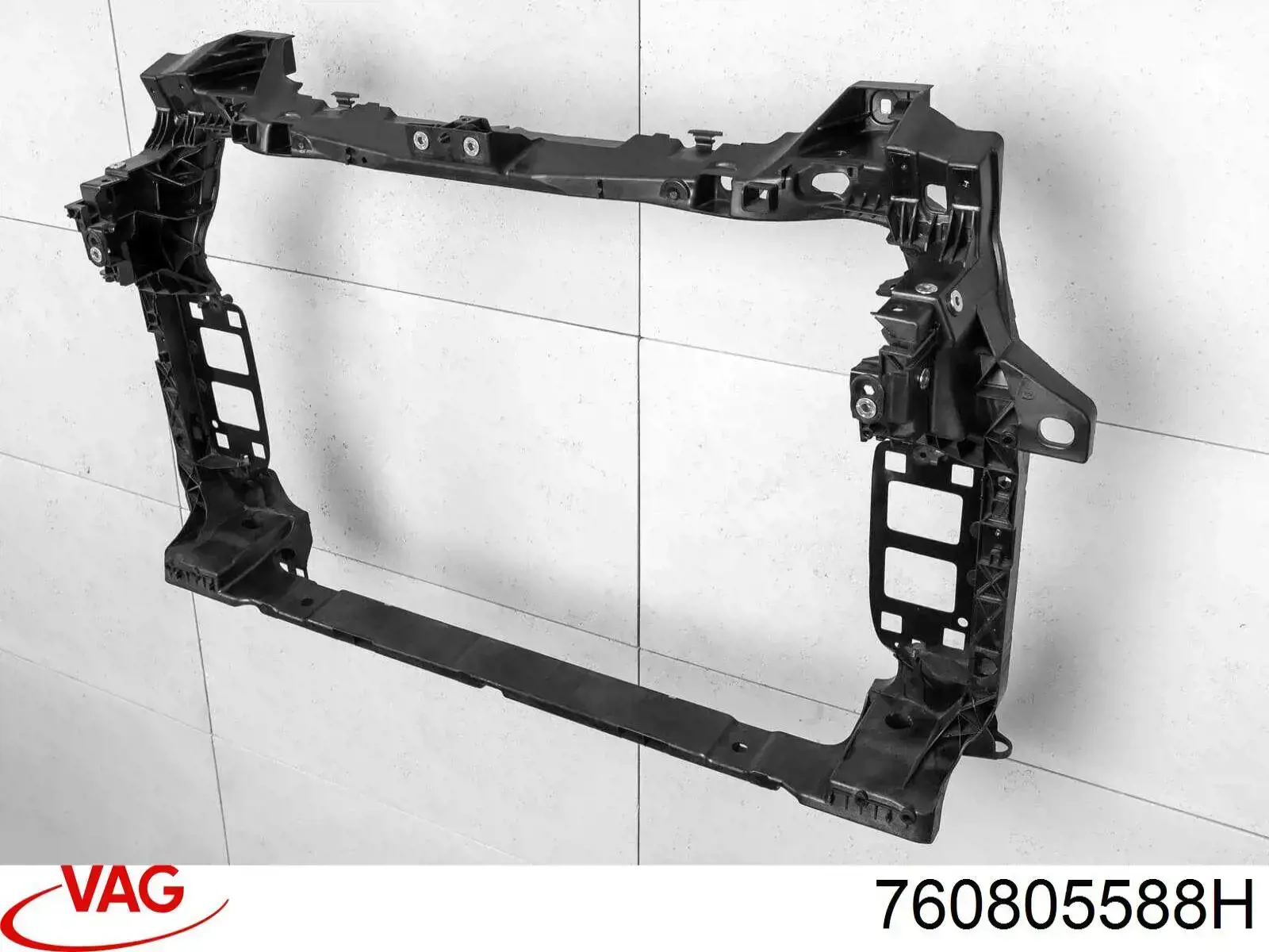 760805588H VAG Suporte do radiador montado (painel de montagem de fixação das luzes)
