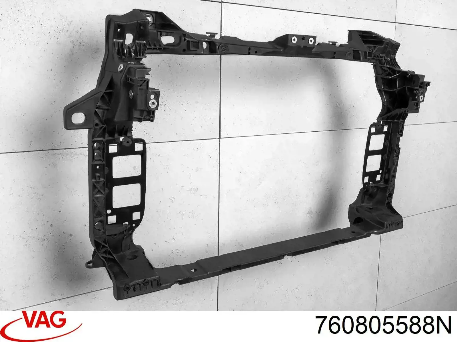 760805588N VAG Suporte do radiador montado (painel de montagem de fixação das luzes)