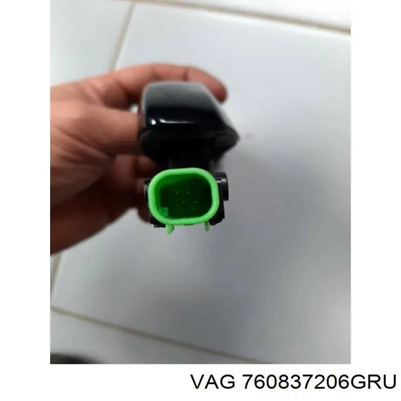 Maçaneta externa dianteira/traseira da porta direita 760837206GRU VAG