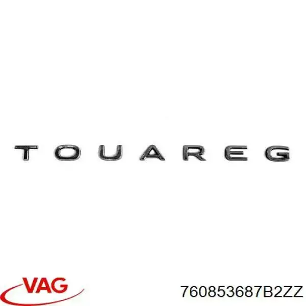 760853687B2ZZ VAG Emblema de tampa de porta-malas (emblema de firma)