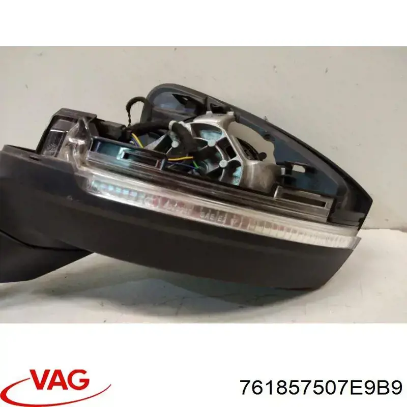 761857507E9B9 VAG Caixa do espelho de retrovisão esquerdo