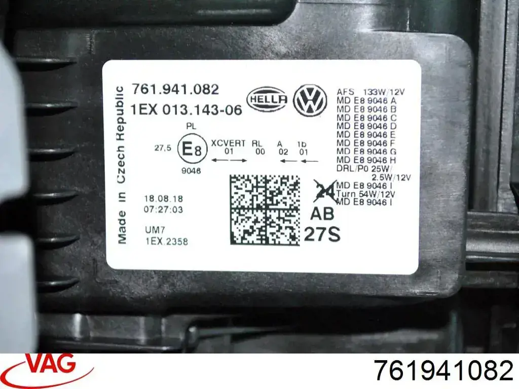 Luz direita VAG 761941082 preço, a partir de 2245,13 USD