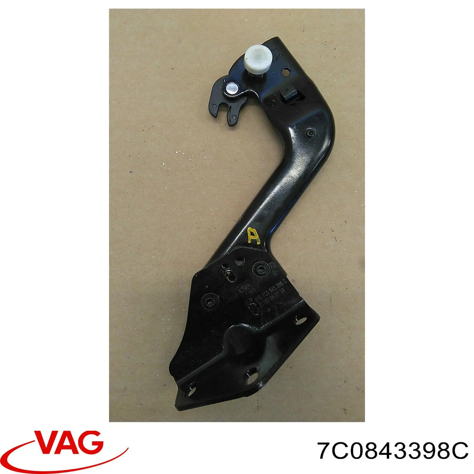7C0843398C VAG Rolo direito inferior da porta lateral (deslizante)