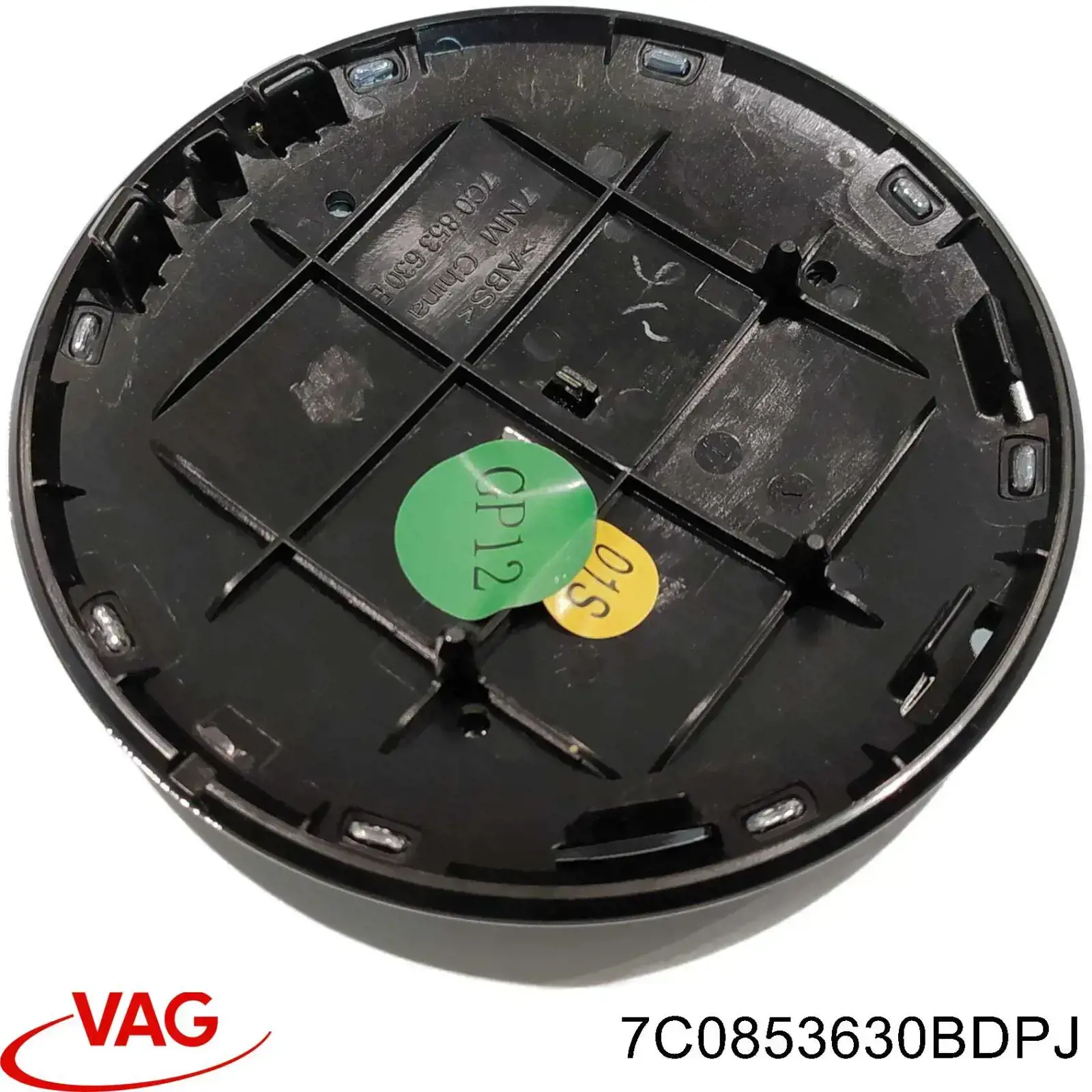 7C0853630BDPJ VAG Emblema de tampa de porta-malas (emblema de firma)