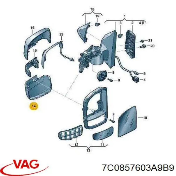  VAG 7C0857603A9B9 preço, a partir de 24,89 USD