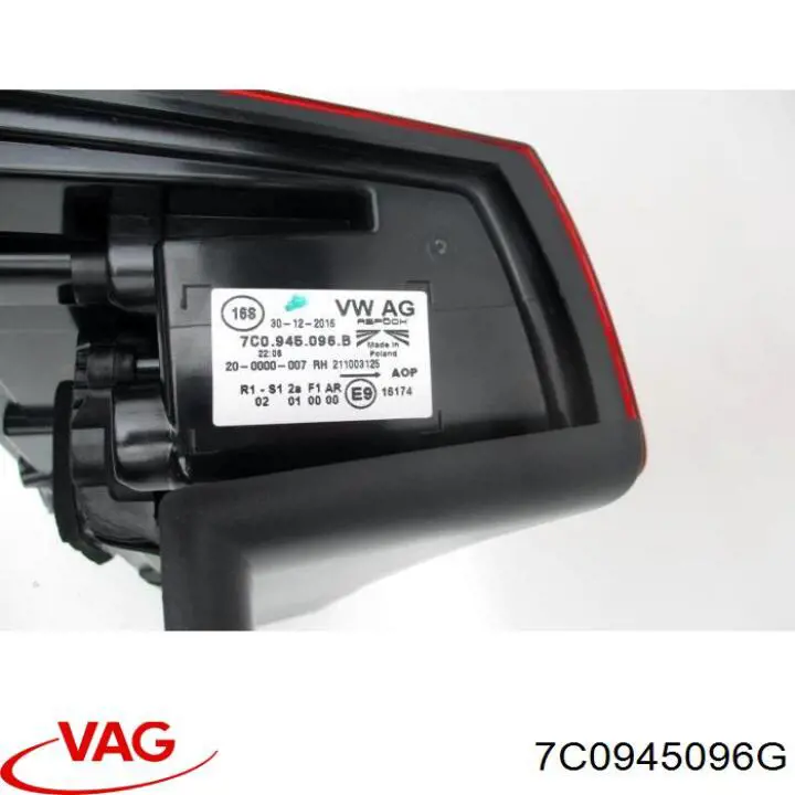 Lanterna traseira direita VAG 7C0945096G preço, a partir de 118,61 USD