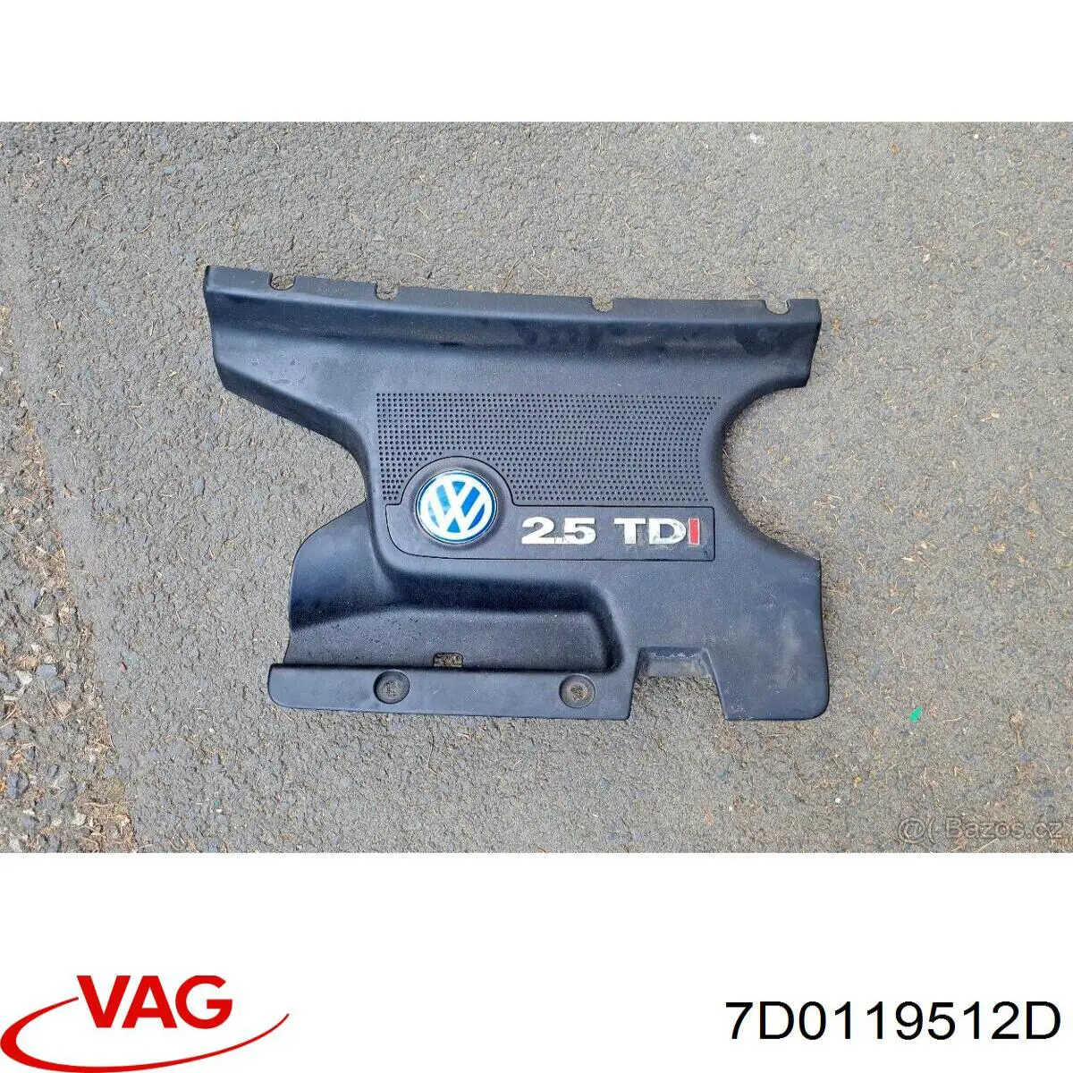 7D0119512D VAG Tampa de motor decorativa