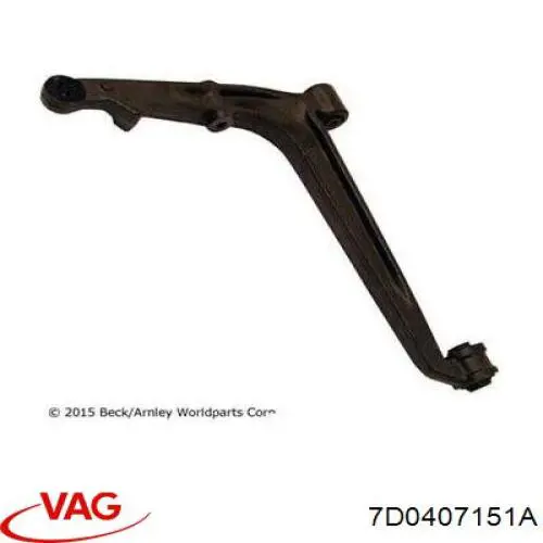 Compre 7D0407151A VAG Braço oscilante inferior esquerdo de suspensão dianteira