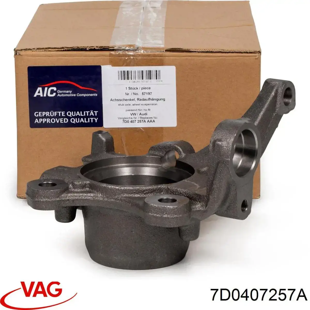 Compre 7D0407257A VAG Pino moente (extremidade do eixo) dianteiro esquerdo