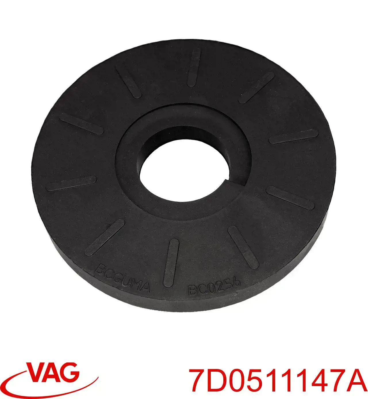 Compre 7D0511147A VAG Espaçador (anel de borracha) da mola traseira superior