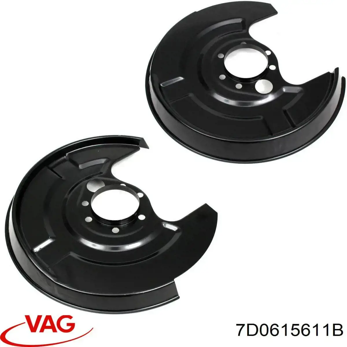Compre 7D0615611B VAG Proteção do freio de disco traseiro