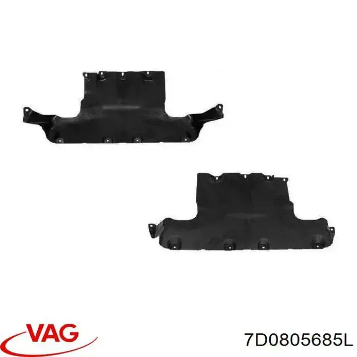Compre 7D0805685L VAG Proteção de motor, de panela (da seção de motor)