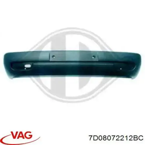 7D08072212BC VAG Pára-choque dianteiro