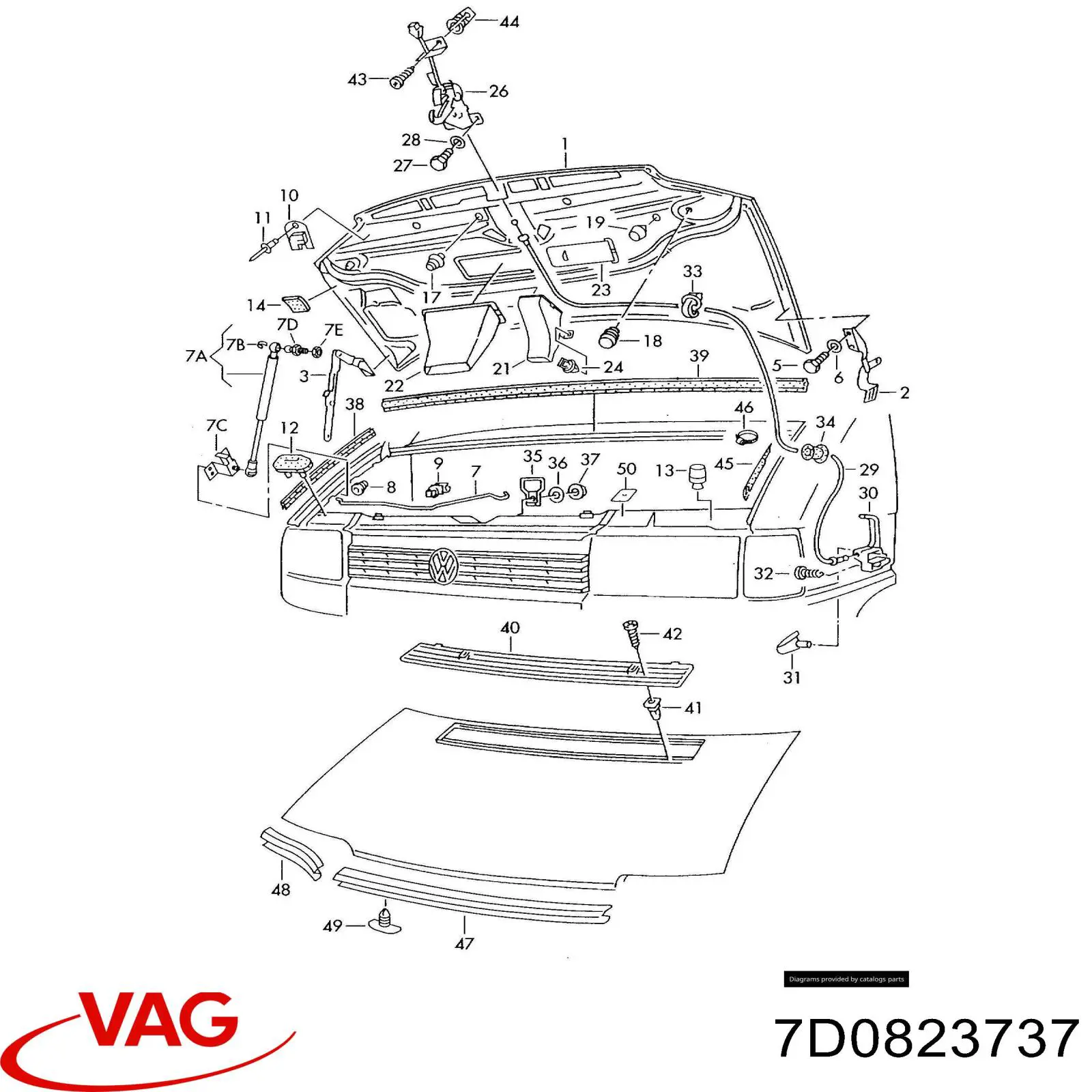  VAG 7D0823737 preço, a partir de  