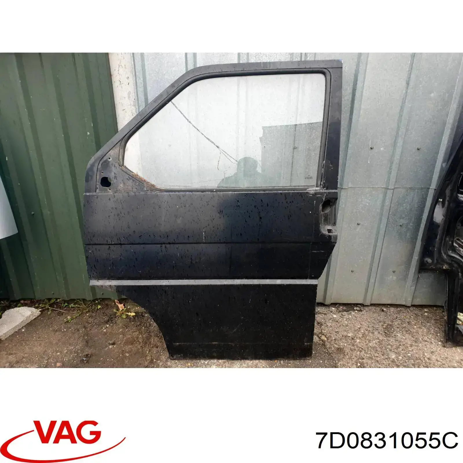 Porta dianteira esquerda para Volkswagen Transporter T4 70A, 70H, 7DA, 7DH