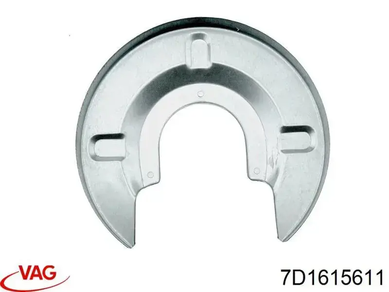 Compre 7D1615611 VAG Proteção do freio de disco traseiro