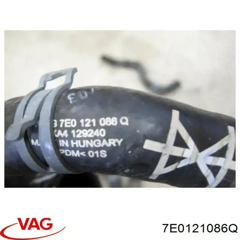 Compre 7E0121086Q VAG Mangueira (cano derivado) inferior do radiador de esfriamento