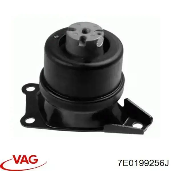 7E0199256J VAG Coxim (suporte) direito de motor