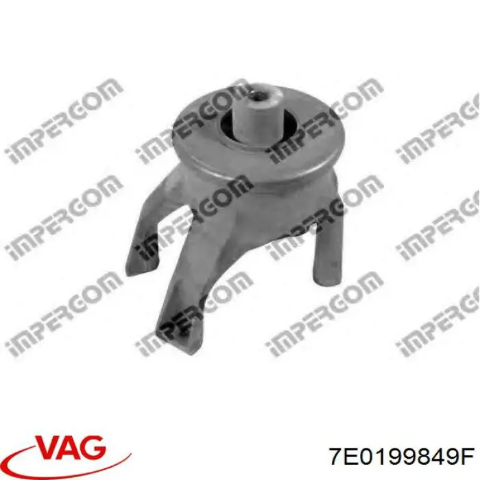 7E0199849F VAG Coxim (suporte) traseiro de motor