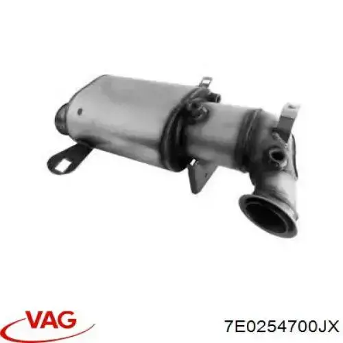 7E0254700JX VAG Filtro de partículas do sistema dos gases de escape