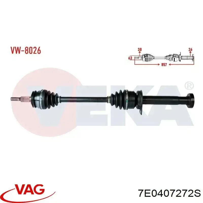Semieixo (acionador) dianteiro direito VAG 7E0407272S preço, a partir de 176,83 USD