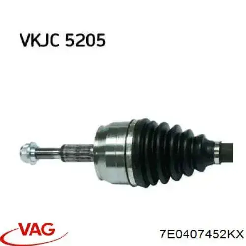 Semieixo (acionador) dianteiro direito VAG 7E0407452KX preço, a partir de 177,23 USD