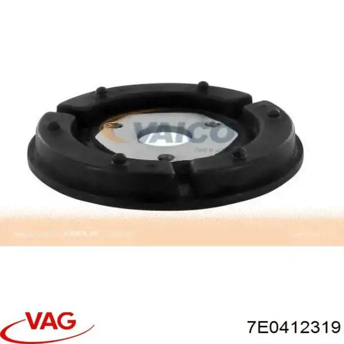 7E0412319 VAG Espaçador (anel de borracha) da mola dianteira superior