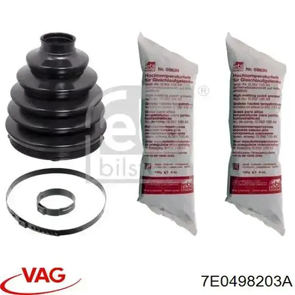 7E0498203A VAG Bota de proteção externa de junta homocinética do semieixo dianteiro