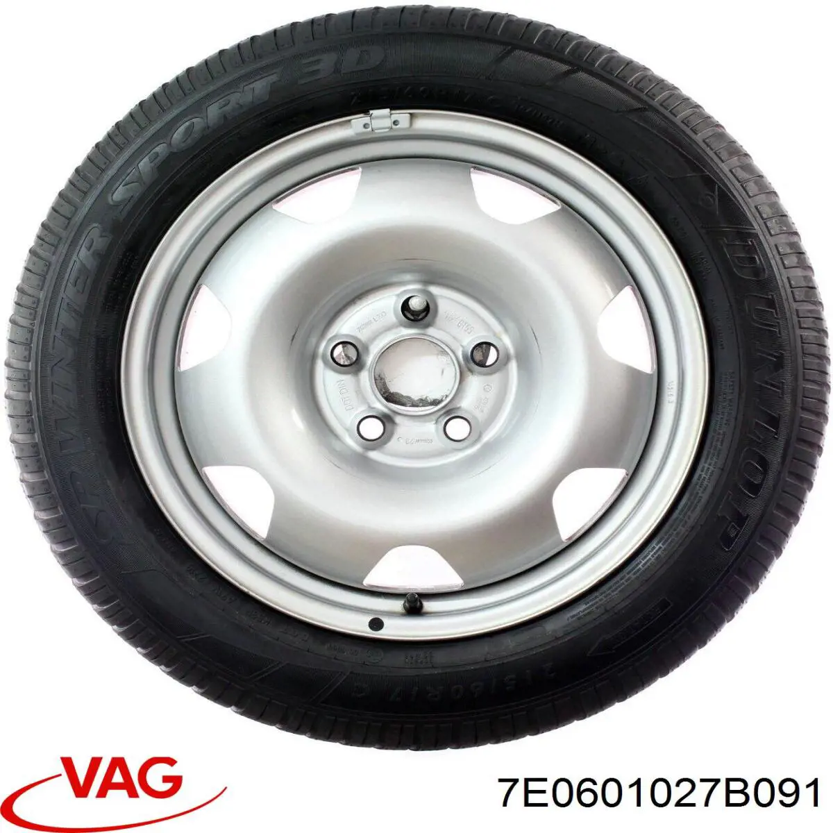 7E0601027B091 VAG Discos de roda de aço (estampados)