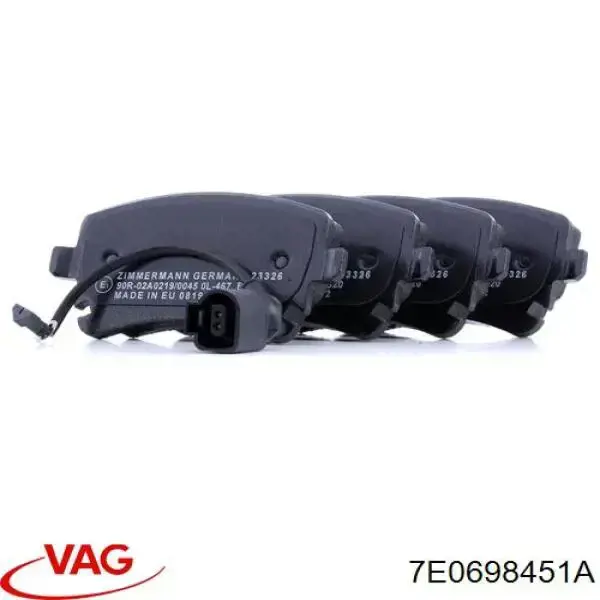 Sapatas do freio traseiras de disco VAG 7E0698451A preço, a partir de 31,41 USD