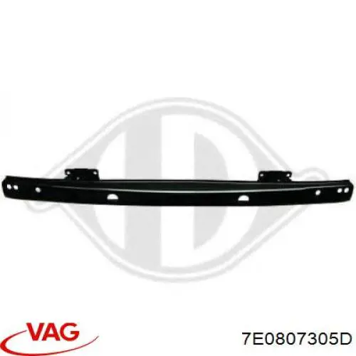 7E0807305D VAG Reforçador do pára-choque traseiro