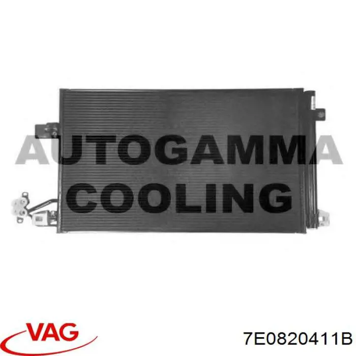 7E0820411B VAG Radiador de aparelho de ar condicionado