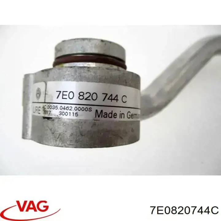 7E0820744C VAG Mangueira de aparelho de ar condicionado, desde o vaporizador até o compressor